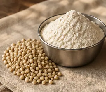 Jowar flour with its grain